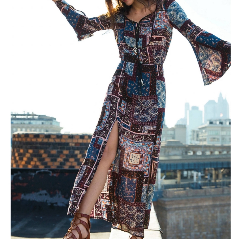 Updated: Printed maxi dress